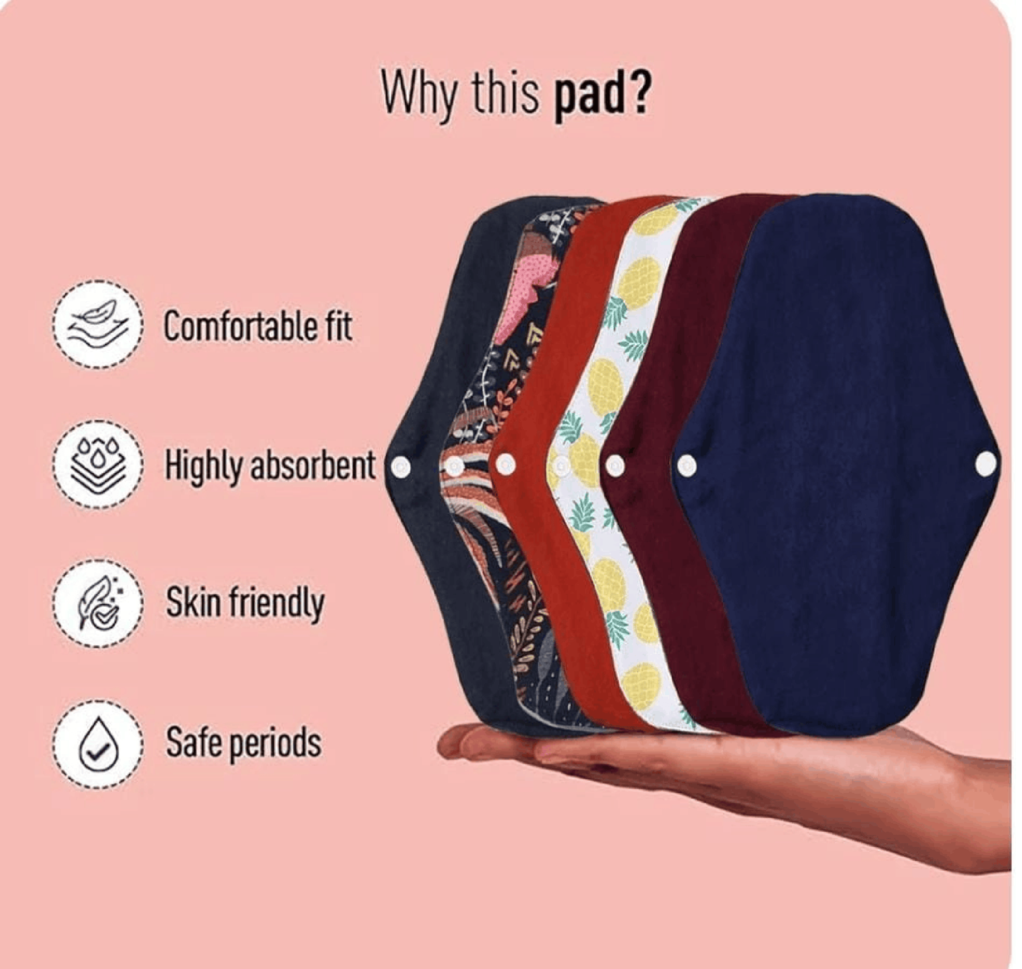 Blesi New Waterproof Women Cloth Sanitary Napkin Menstrual Pad Reusable, Period Pads, Sanitary Pads - Blesiundergarments