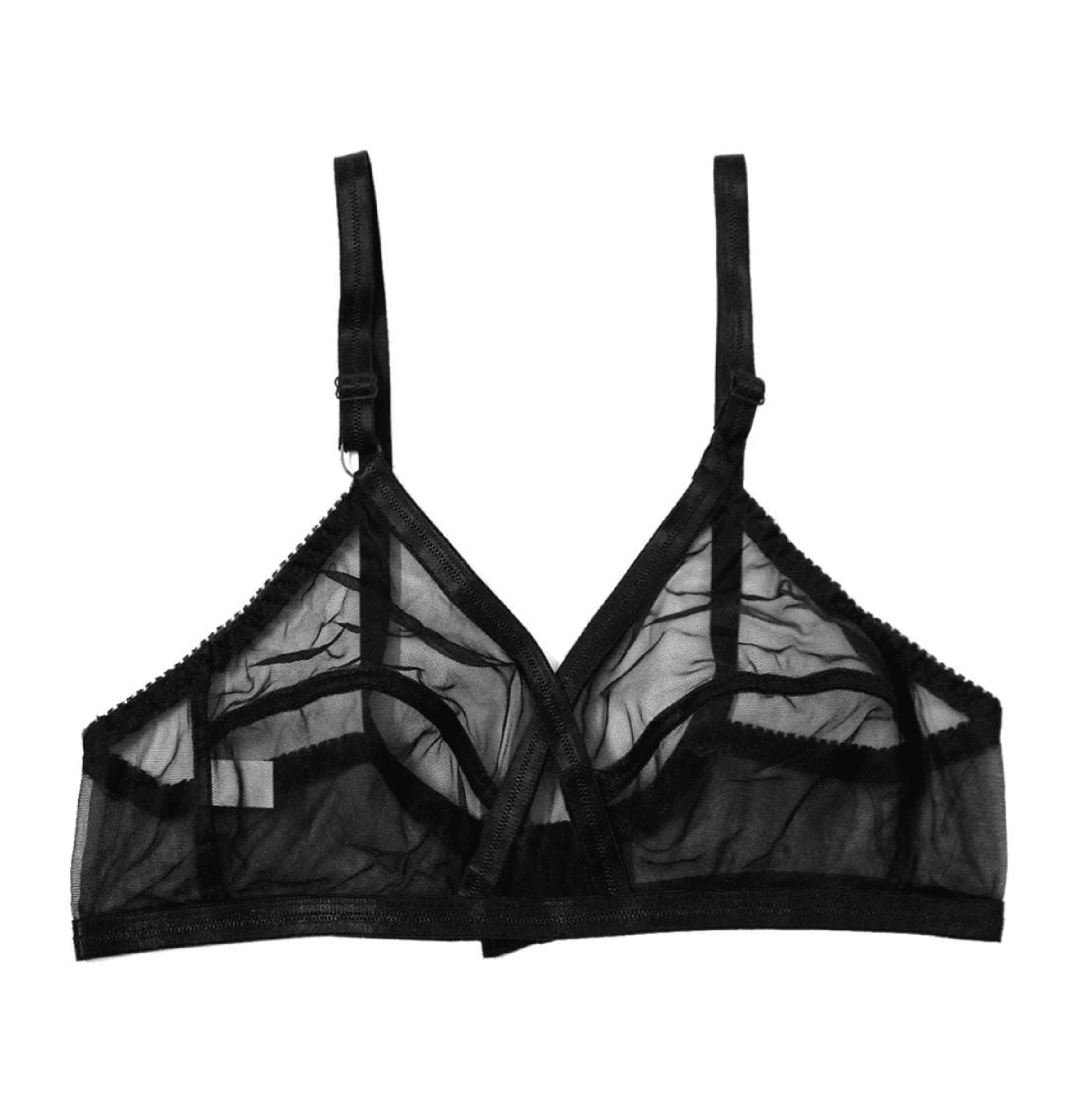Pack Of 2 Non - Padded & Non - Wired Cotton Full Cover Full Net Transparent Bra - Blesiundergarments